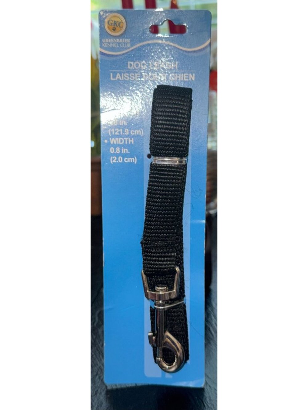 Greenbrier Kennel Club Dog Leash Black With Solid Pattern